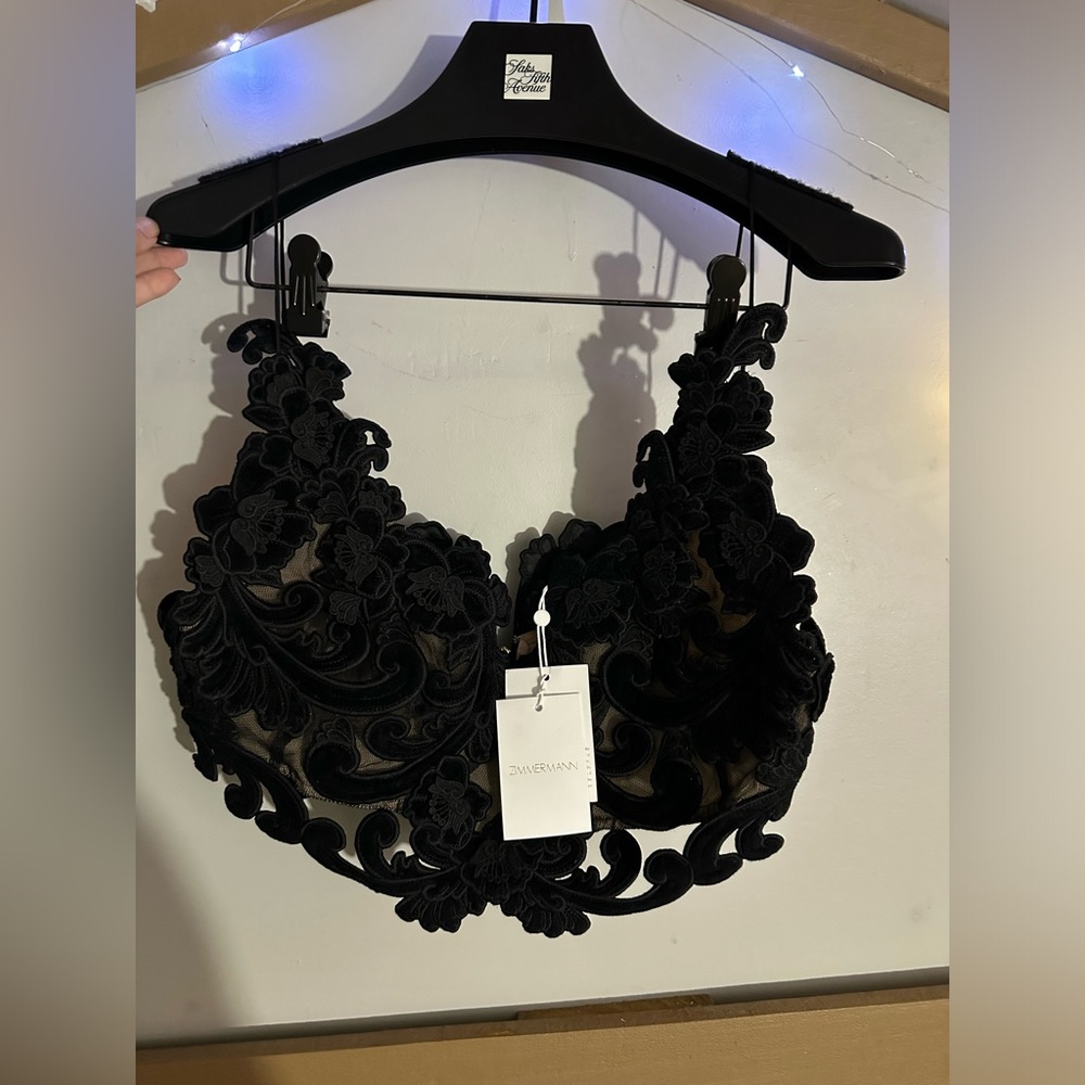Zimmermann
SENSORY VELVET LACE BODICE AU 3 US 10 - Picture 11 of 11